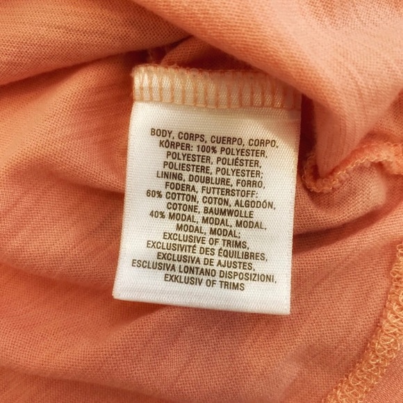 Anthropologie Meadow Rue Orange Merlon Striped Open Back Top, Size Petite Small - Picture 11 of 13
